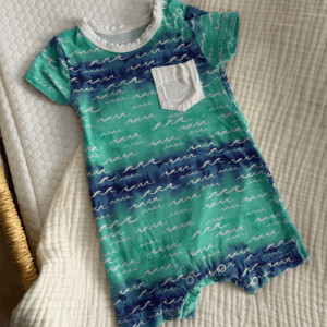 0-3 Month Bamboo Coco Moon Hawaii Romper — Toris Reborn Babies