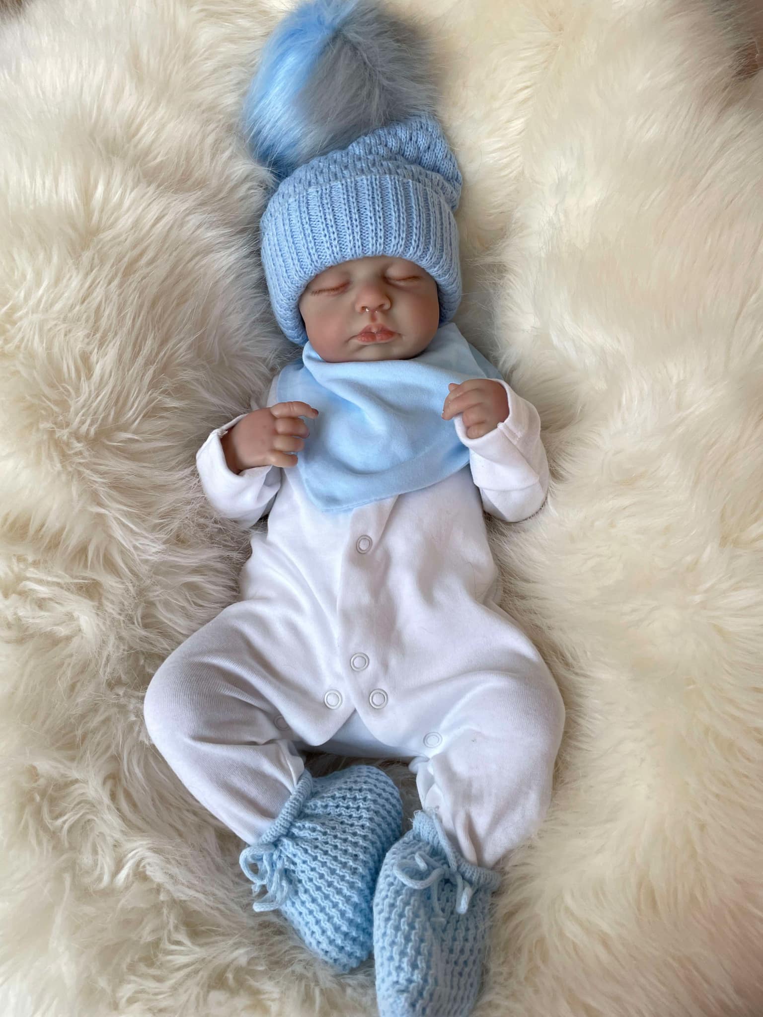 Albie Closed Eyes Reborn Doll