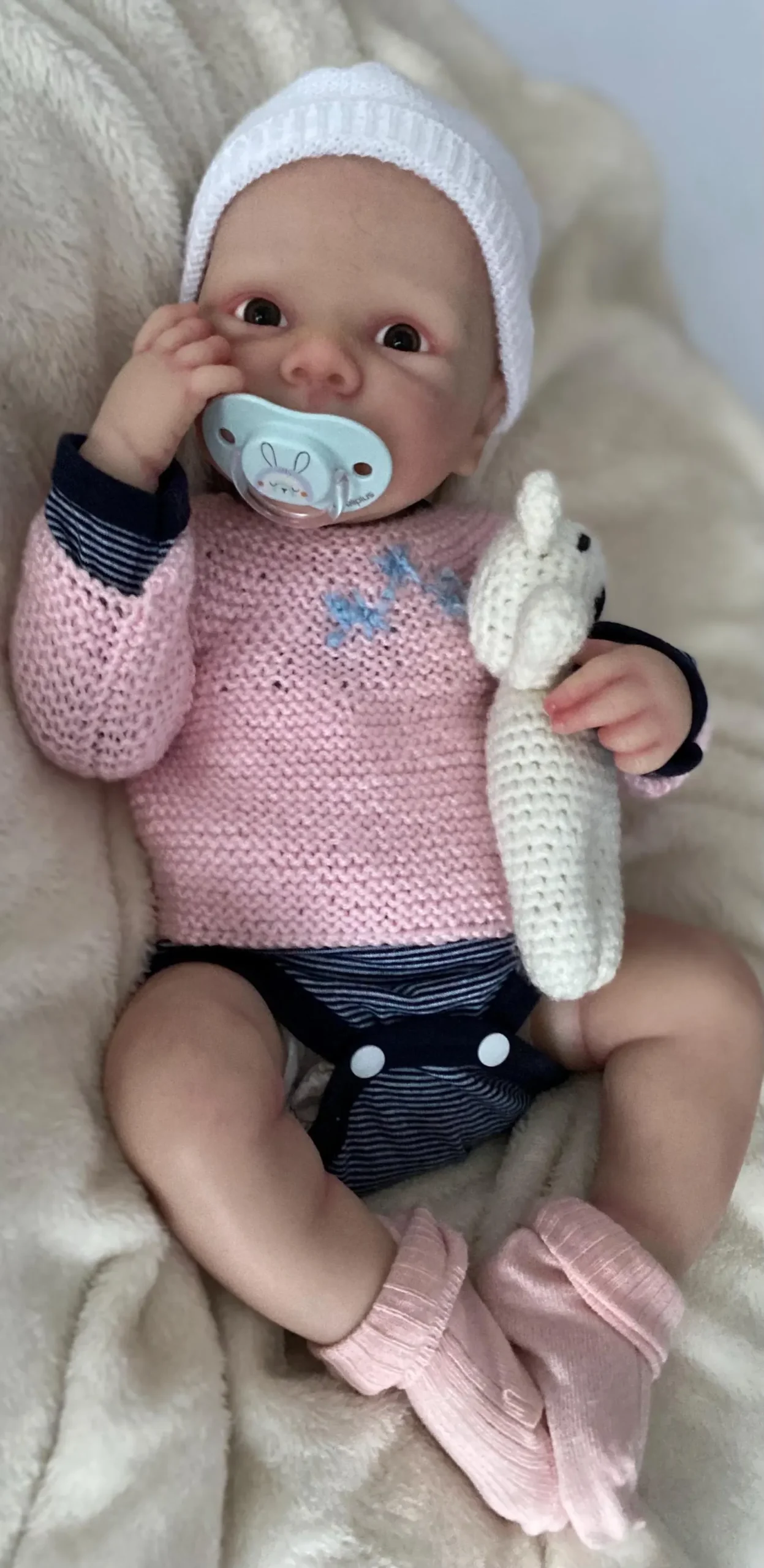 baby girl full body silicone 20 inches arm armor