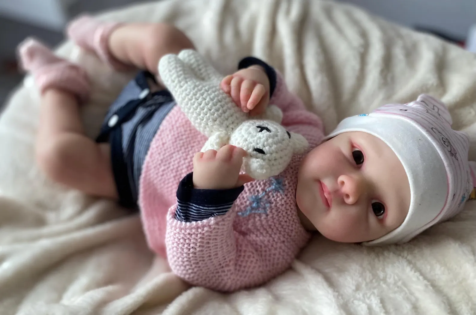 baby girl full body silicone 20 inches arm armor