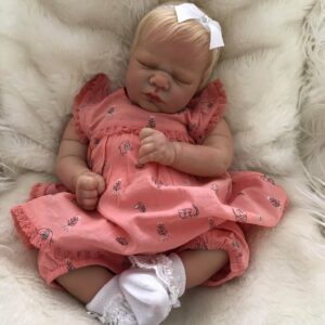 Lavender Closed Eyes Reborn Doll
