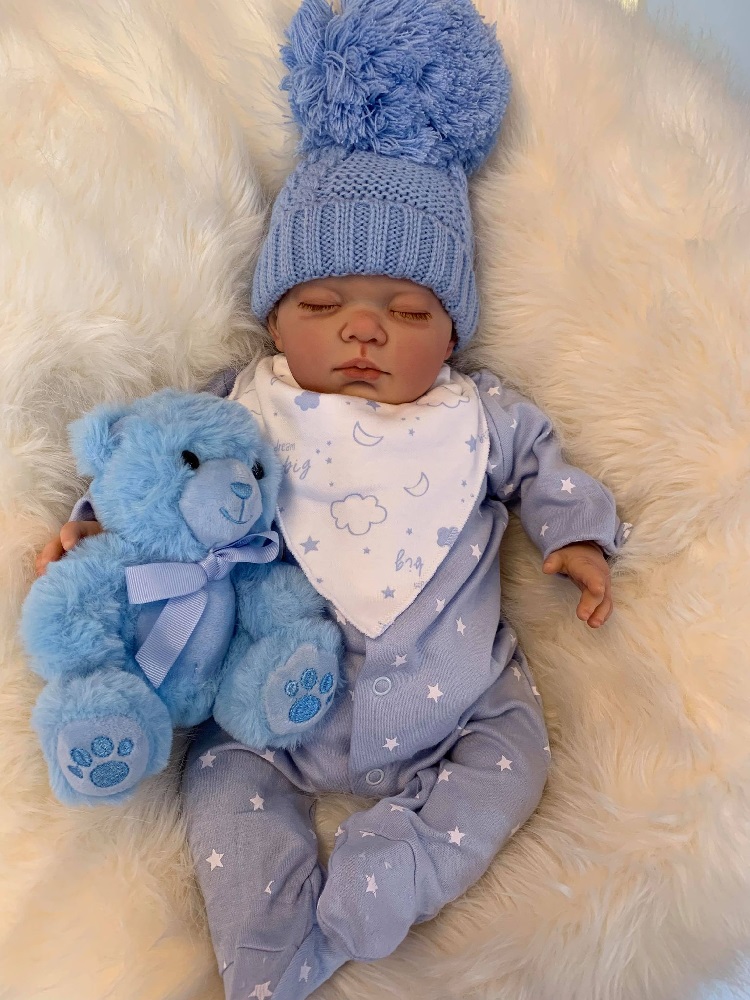 Louis Closed Eyed Reborn Doll