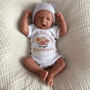 Preemie Yawning Partially Reborn Berenguer Doll Girl With NEW Newborn Gray Eyes — Toris Reborn Babies