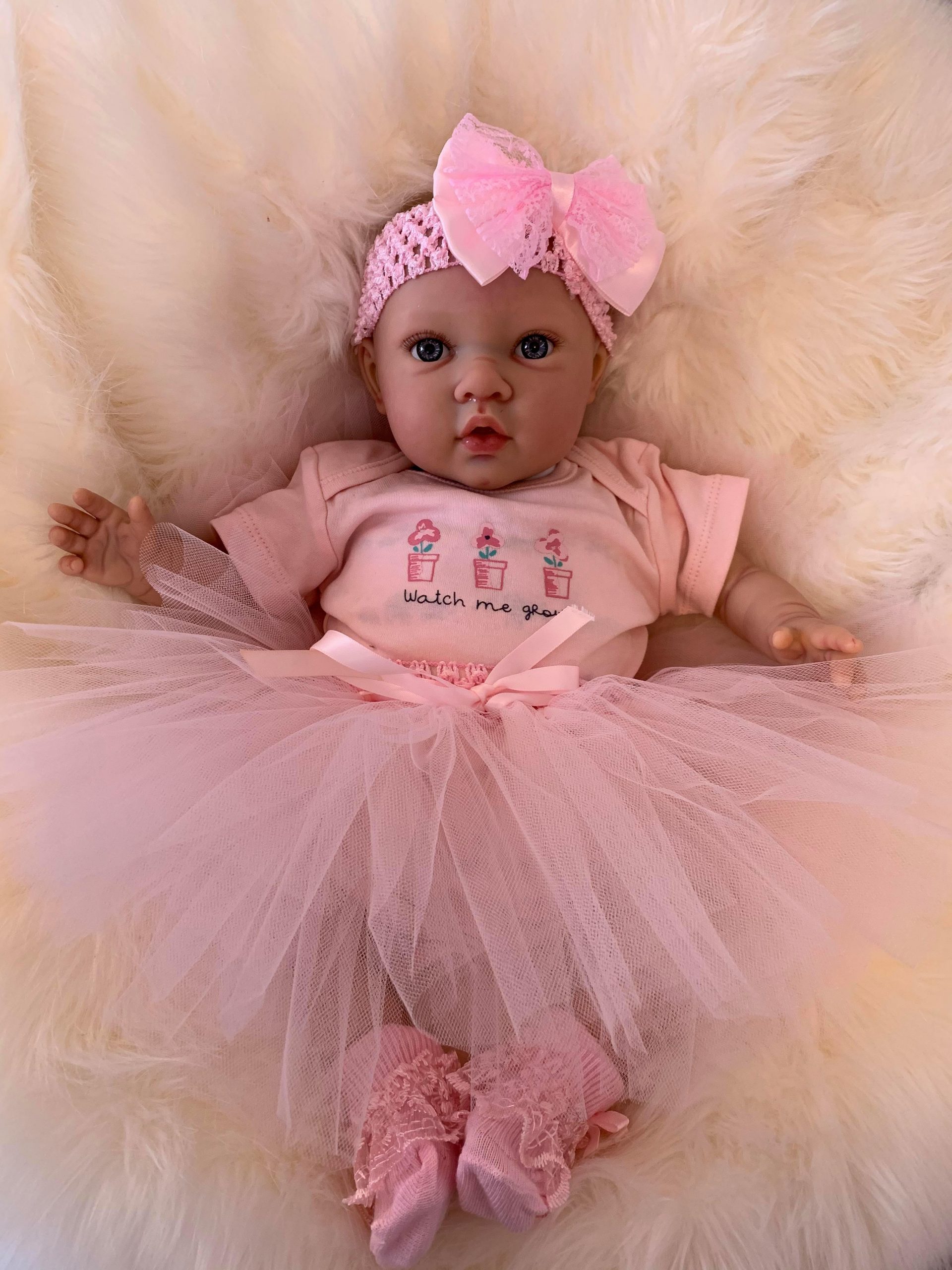 Violet Open Eyed Reborn Doll